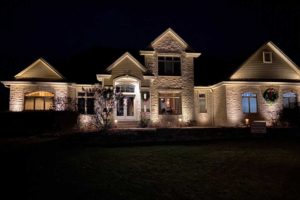 Residential Lighting by twilight