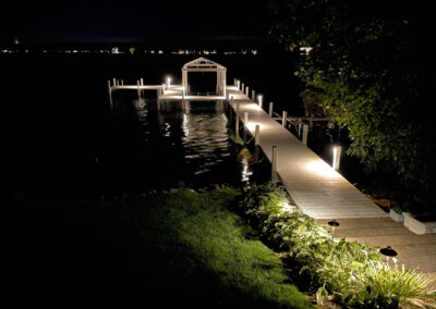 Lake Pier Lighting Installation