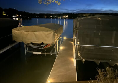 Lake Dock Lighting Installation