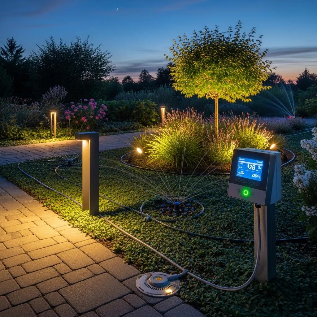 Integration of outdoor lighting with smart irrigation systems for enhanced efficiency