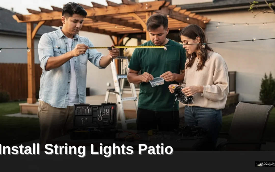 How to Install String Lights Patio